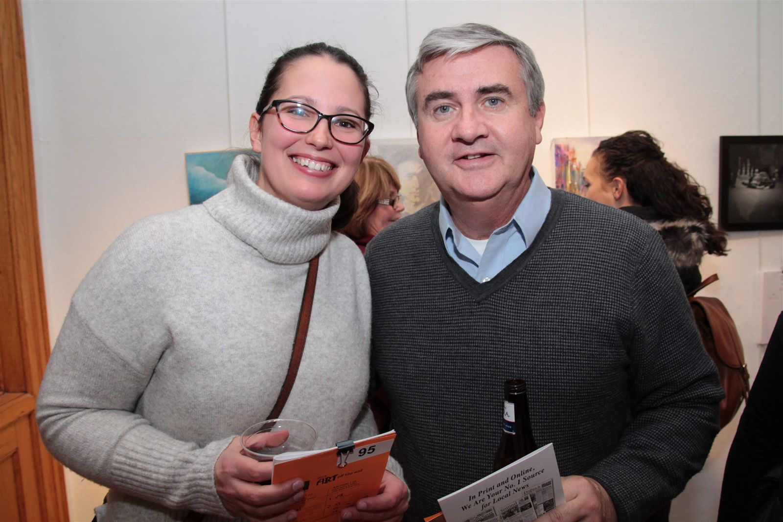 Smiles at Art Off the Wall in Carnegie Art Center